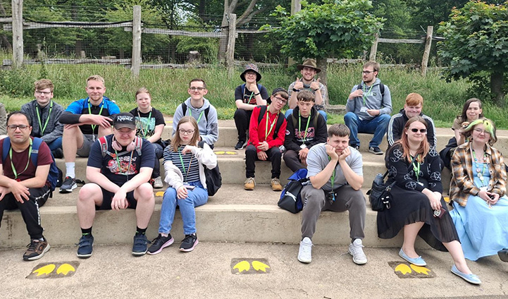 Group of students at a Zoo